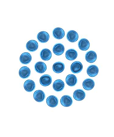 Large Disposable Nitrile Finger Cots Anti-Static Lens Finger Covers Beauty Protection Sleeves Not Allergic 100pcs (Blue)