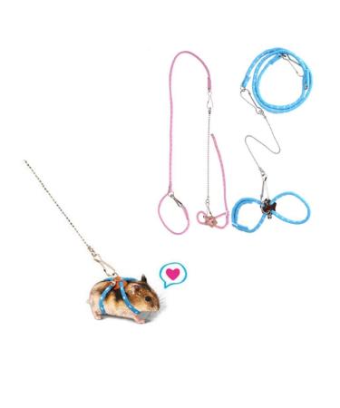 Tossens Nice Nice Pet Rat Mouse Hamster Harness Rope Pet Hamster Linen Bleit-collar for rat mouse Pet Supplies outdoor