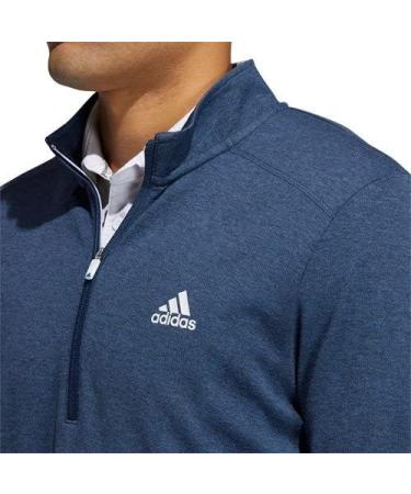 adidas Men's 3-Stripes Recycled Polyester Quarter Zip Pullover Navy XL - Buy Online on GoSupps.com