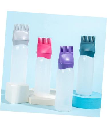 iplusmile Lot de 6 Flacons Applicateurs Peigne 100 Ml Plastique Vert Fonc et Violet Fonc pour Coloration et Huile Capillaire Usage Professionnel et Particulier pour Teinture - Buy Online on GoSupps.com