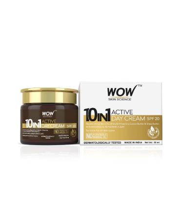 10-in-1 Active Day Cream with SPF 20 - Nourishing & Repairing Care - No Paraben & Mineral Oil - 1.69 Fl Oz