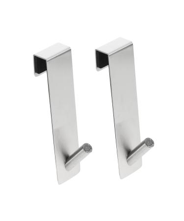 DOITOOL Clothes Rack 2pcs Back-Mounted Single Hook Wall Mount Clothing Rack Towel Hanger Towel Hooks Over The Door