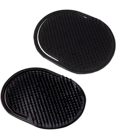 Healeved 36 StK Scalp Massage Comb Set - Health-Focused Shampoo Brush & Finger Massager for Men - European & American Massage Brush (3pcs Medium Black) - Buy Online on GoSupps.com