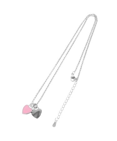 Yardenfun Double Heart Pendant Necklace Decor Necklaces A Necklace Fashion Plating Alloy