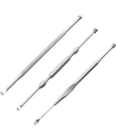 Geuxe Stainless steel ear picking wax remover curette cleaner ear care tool earpick (type 1) silver - Buy Online on GoSupps.com