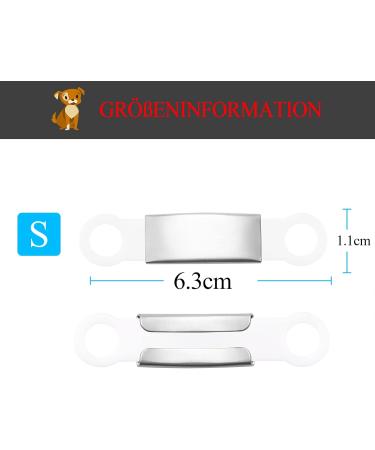 Personalized Silicone Dog and Cat ID Tags - Engraved Pet Name Plates (2 Pack) - Custom Animal Brands - Buy Online on GoSupps.com