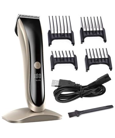 Pro Hair Clipper Powerful Two Speed Pro Hair Trimmer for Men Electric Adjustable Hair Clipper Rechargeable Beard Trimmer LCD Display
