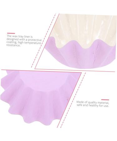 Runrotoo 100th Cardboard Cup - Reusable Wax Inlays & Accessories for Wax Warmers | Violet Purple Candle Liner 8.9x8.5x2.8cm | International Shipping - Buy Online on GoSupps.com
