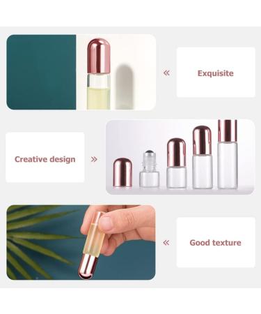 FRCOLOR 10pcs Mini Perfume Roller Bottles - Rose Gold Aromatherapy Diffuser 3ml for Halloween Costumes | Essential Oil Travel Set - Buy Online on GoSupps.com