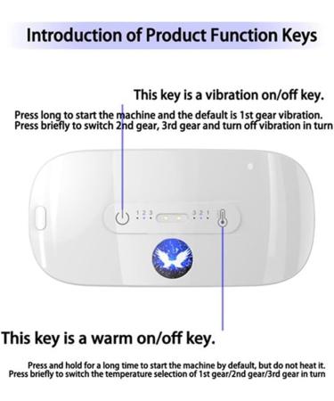 Graootoly Intelligent Menstrual Heating Pillow - Pink Warm Palace Belt for Waist Pain Relief & Cramps with Vibrating Massage | Easy to Use - International Shipping - Buy Online on GoSupps.com