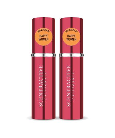 CA Perfume Impression of Clinic Happy Women For Women Replica Version Fragrance Dupes Concentrated Long Lasting Eau de Parfum Spray Refillable Atomizer Bottle 0.17 Fl Oz/5ml-X2 CLINIC HAPPY WOMEN IMPRESSION 0.34 Fl Oz (Pack of 1)