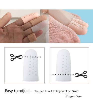 NWSOJ Big Toe Protectors - 12 Pcs White Silicone Covers for Women and Soft Gel Caps for Men - Pain Relief from Corns, Blisters, Ingrown Toenails - Buy Online on GoSupps.com