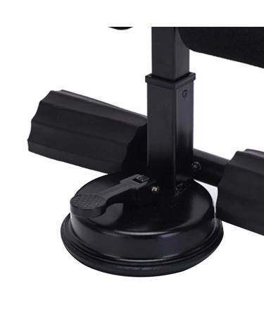 Ergonomic Design Sit Up Device Large Support Abdominal Training Device with Suction Cup Black
