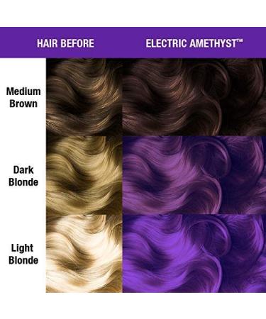 Manic Panic Electric Amethyst Hair Dye 2 Pack - Vegan Cruelty-Free Semi Permanent Purple Colour | 118ml Each - Buy Online on GoSupps.com