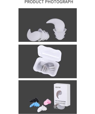 High-Quality Ear Plugs for Sleeping & Noise Blocking - Strong Reusable & Adaptable | Ideal for Snoring Pool Work & Learning - Unisex (White) - Buy Online on GoSupps.com
