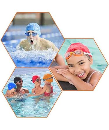 Buy Comfortable Bathing Caps for Kids & Adults - 2-Pack Elastic Swim Caps with Earplugs & Nasal Clip - Buy Online on GoSupps.com