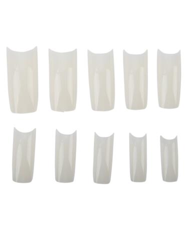 Bstepompre 500 FRENCH Acrylic False Artificial Tips Nail Art