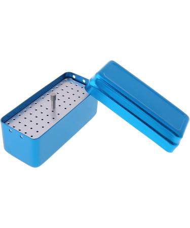 Klova Dental Bur Box - 72 Hole Aluminum Autoclave Sterilization Housing for Dental Tools & Oral Care - Silver - Buy Online on GoSupps.com