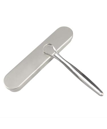Tongue cleaner tongue scraper made of surgical stainless steel stainless recommended by dentists prevents bad breath 14.7x2.3cm 1 piece