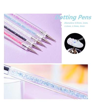 5PCS Dual-ended Nail Art Liner Brushes - UV Gel Painting Design Kit - Buy Online on GoSupps.com