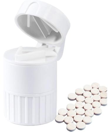 Bo te M dicaments Portable - Coupe-pilules Broyeur Compact Pour Comprim s Fabricant De Poudre De M dicament Conteneur Pour Diviser Les Pilules Bo tier Pour Organize Blanc - Buy Online on GoSupps.com