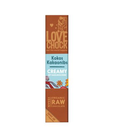 Lovechock Lovechock Bio | Creamy Kokos / Cacaonibs 12 x 40 g