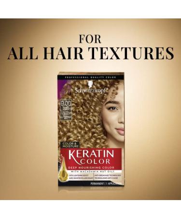 Schwarzkopf Keratin Color 9.0 Honey Blonde - Color & Moisture Hair Color Cream - Buy Online on GoSupps.com
