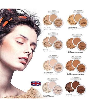 AQUAPURITY PHOERA Sheer Matte Compact Powder - Long Lasting Makeup Fixer (206 TAN) - Buy Online on GoSupps.com