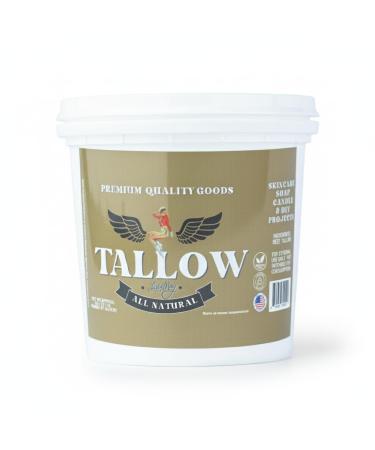 Bulk Grass-Fed Beef Tallow for Soap Skincare & Candles 8lbs Maker-Proven Quality