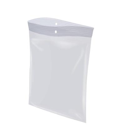 Deeb's 100 Count 5x8 inches Clear Zipper Lock Baggies Craft Resealable Plastic Baggy 2 Mil Zipper Poly Bags 5" x 8"