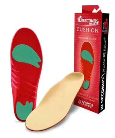 10 Seconds Pressure Relief 3020   Neutral Arch  Medium Support  Plastazote Topper Relieves Pain from Diabetes and Arthritis Sufferers  Fits Most Footwear M 9/9.5  W 10.5/11 M 9/9.5  W 10.5/11 Neutral