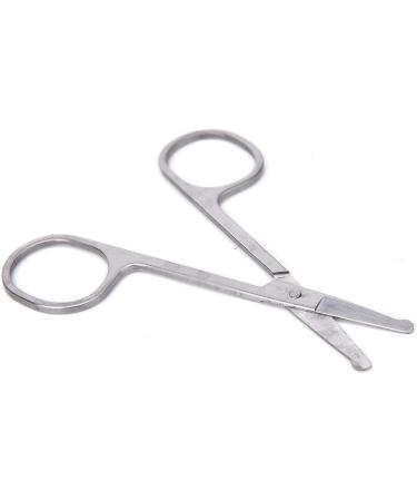 Stainless Steel Nose Hair Trimmer - Ear Hair Scissors & Beauty Removal Tool | 1PC - Buy Online on GoSupps.com
