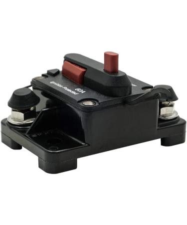 12V-48V DC 60A Marine Circuit Breaker for Boat Trolling | Manual Reset, Water Proof, Surface Mount - Buy Online on GoSupps.com