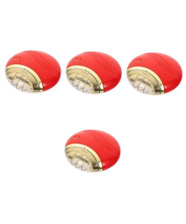 minkissy 4 Sets Electric Manicure Nail Art Tools Nail Nails Nail Kits Pedicure Power Tools Nail File for Babies Electric Nail Aldult Abs Baby Kit Red