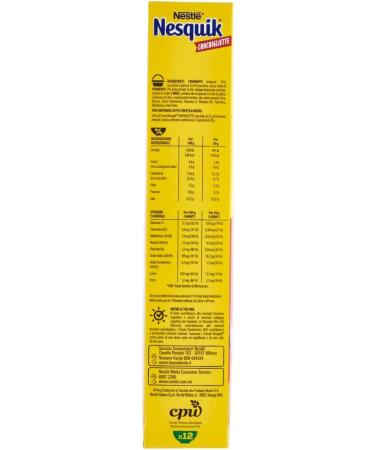  Italian Gourmet E.R. Nesquik Cereals Conchigliette Pack of 3 chocolate cereal balls and chocolate balls 325g + Italian Gourmet polpa 400g - Buy Online on GoSupps.com