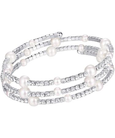 TENDYCOCO 2pcs Stretchy Bracelets Bangle Bracelets for Women Bracelet for Women Womens Bracelets Women Bracelets Jewelry Bracelets Stretch Bracelets for Women Crystals Bracelet Miss Diamond mediumx3pcs Silverx3pcs - Buy Online on GoSupps.com