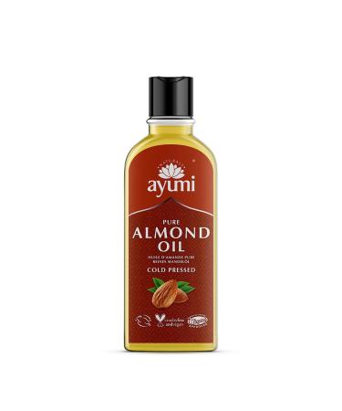 Ayumi Pure Almond Oil Rich in Fatty Acids to Keep Skin Protected From Dryness & Wrinkles Alleviates Dry Hair & Scalp Conditions - 1 x 150ml
