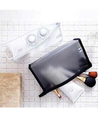 IKAAR Waterproof Transparent Cosmetic Bag | Small Toiletry Makeup Bag | PVC Zipper Pouch Black - Shop Internationally - Buy Online on GoSupps.com