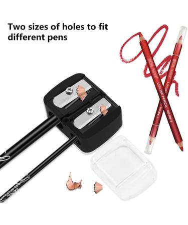 Premium Makeup Sharpener Spinker - Double Pointed Cosmetic Sharpener for Eyebrow Lipliner & Eyeliner Pencils | International Shipping Available - Buy Online on GoSupps.com
