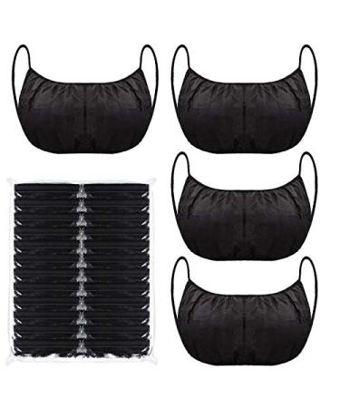 24 Pieces Disposable Nonwoven Bras Beauty Disposable Bra Black Women's Disposable Spa Top Underwear for Spray Tanning Underwear Brassieres