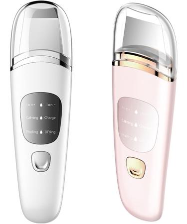 Ultrasonic Skin Scrubber Vibration Face Spatula Blackhead Remover - Pink - Buy Online on GoSupps.com