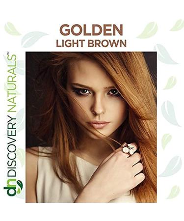 Discovery Naturals Golden Light Brown Henna Hair Color - 100% Natural Dye for Men & Women | Chemical-Free Hair & Beard Color | Easy to Use & Blendable - Buy Online on GoSupps.com