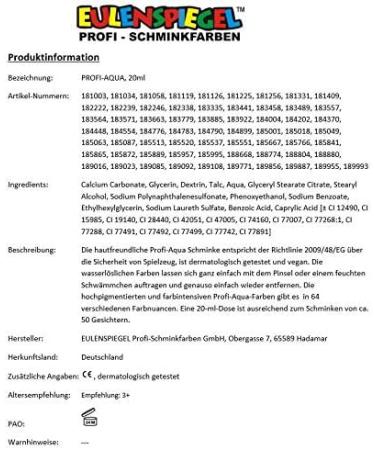 Eulenspiegel - Glitter Gel Body Glitter Body Glitter Makeup Carnival Festival - Buy Online on GoSupps.com