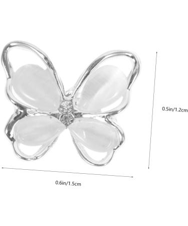 FRCOLOR 30 Pieces Nail Decoration Nail Decoration DIY Shell Decoration Metal Trim Metal Decoration Nail Butterflies Butterflies Nail Decoration Nails Gemstones 3D Alloy Manicure Accessories - Buy Online on GoSupps.com