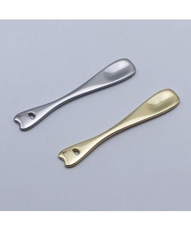 Desikixudy 5pcs Mini Metal Makeup Spatula Set for Eyebrow and Lipstick (Gold) - Buy Online on GoSupps.com