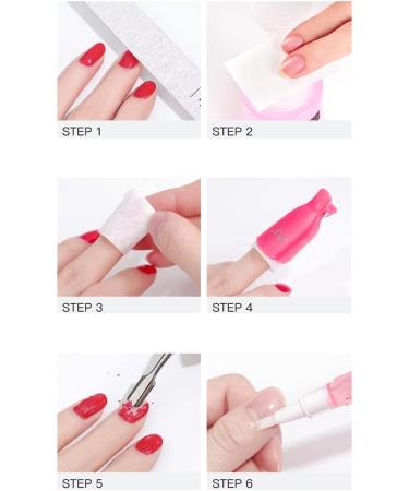 MOIBASE Pink Gel Nail Polish Remover Tools 540 PCS | Lint Free Nail Wipes Cotton Pads | Nail Remover Pads PA-005 - Buy Online on GoSupps.com