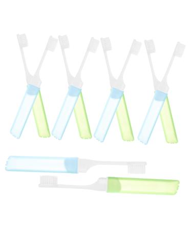 Gleavi 10th portable toothbrush disposable toothbrush mini travel toothbrush comfortable toothbrushes collapsible toothbrush tongue fold essential small head travel soft brush wire