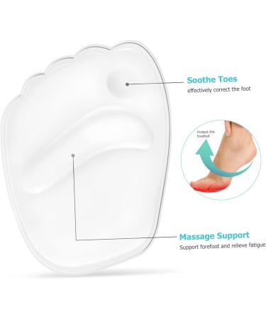 NOLITOY 6 Pairs Silicone Arch Support Insoles - Heel Cushions for Men & Women | Forefoot Pads & Damping Comfort for High Heels - Buy Online on GoSupps.com