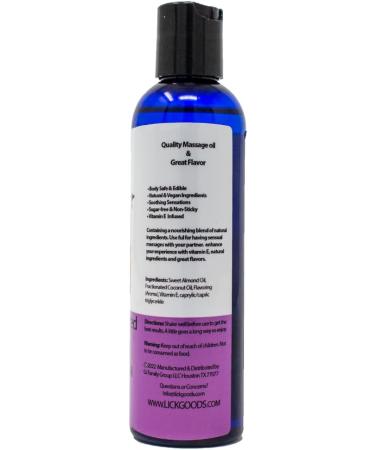 Lick Chocolate Covered Strawberry Massage Oil - Nourishing Body Oil with Vitamin E | Luxurious Aromatherapy for Couples - 4 Fl. Oz - Buy Online on GoSupps.com