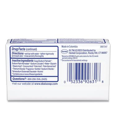 Buy Dial SOAPBAR 4oz - Luxury White Bar Soap for All Skin Types - International Shipping Available - Buy Online on GoSupps.com